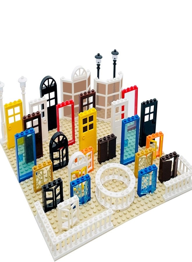 Windows Doors Fences Building Block Parts - 90 pcs