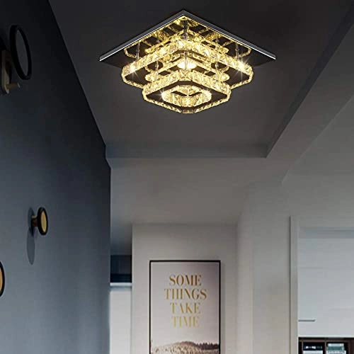 Crystal LED Ceiling Light - Cool White