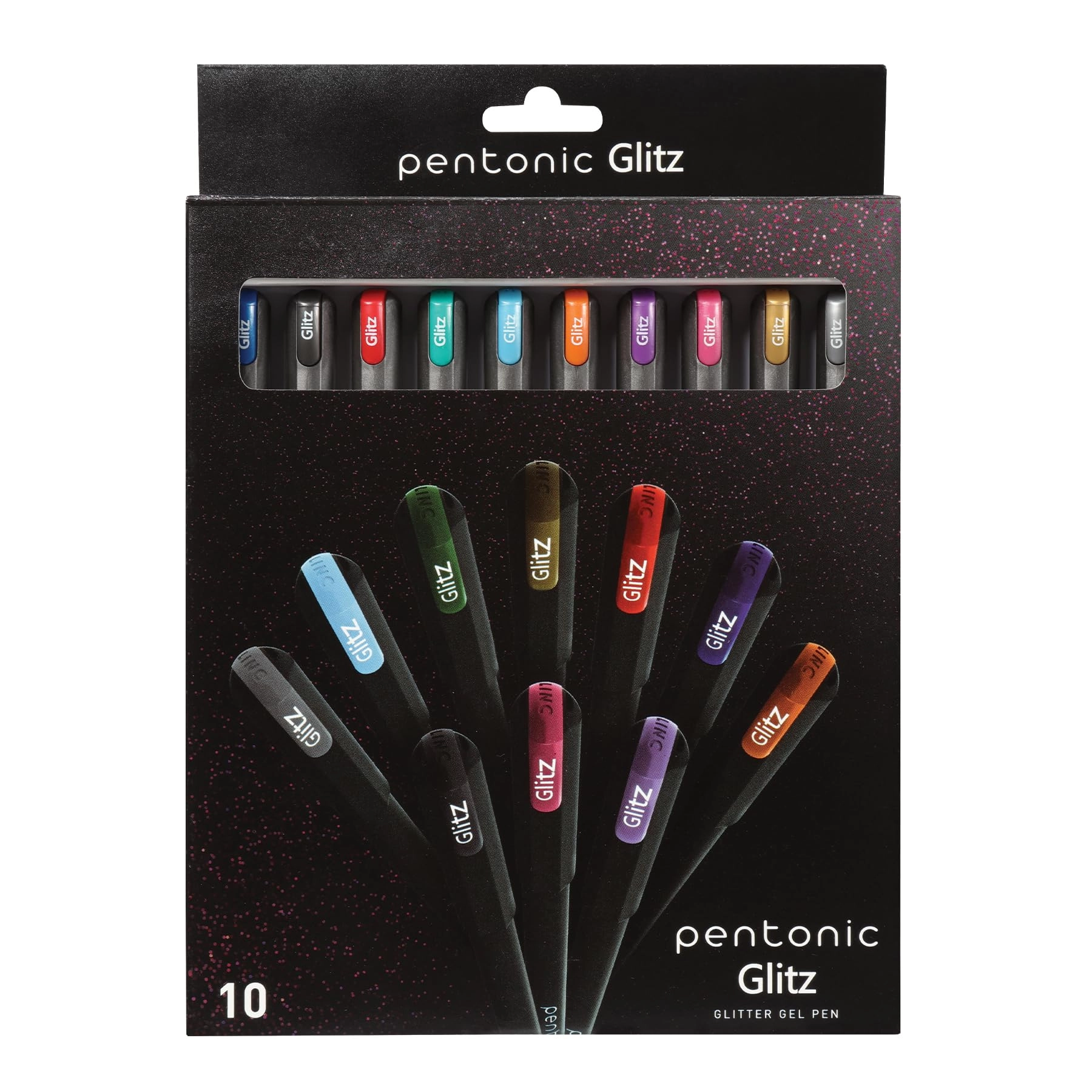 TOPS Products Glitter Gel Pens - 10 Count 1.0 mm