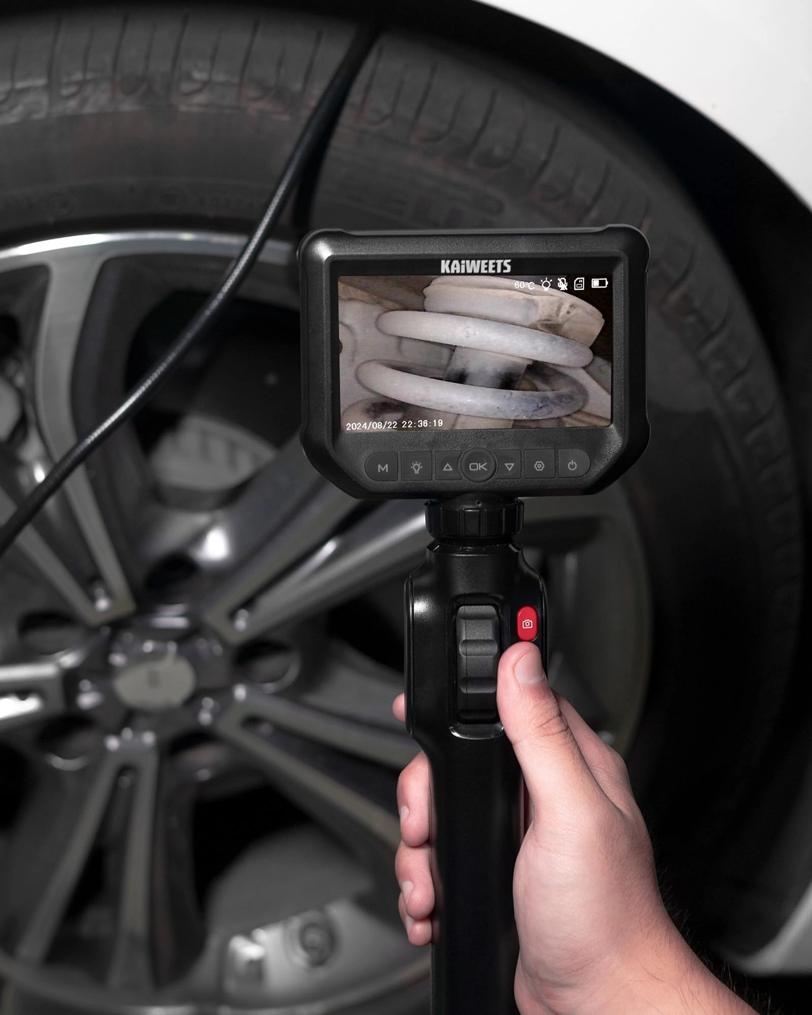 Two-Way Articulating Borescope Camera - 0.25in 5.3FT