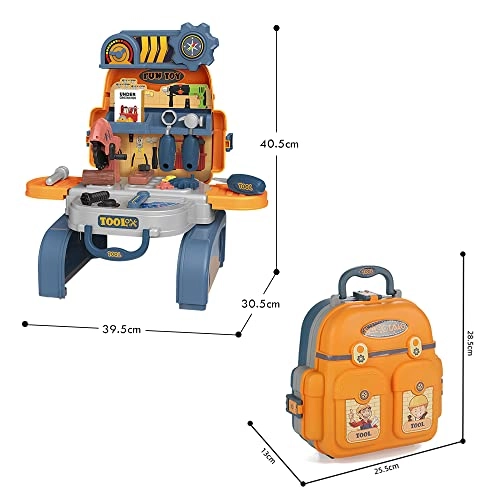 ROLE PLAY MECHANIC/TOOLS STATION TOY SET SCHOOL BAG - 23 pcs (SAB-LS_RPSB_TSYE)