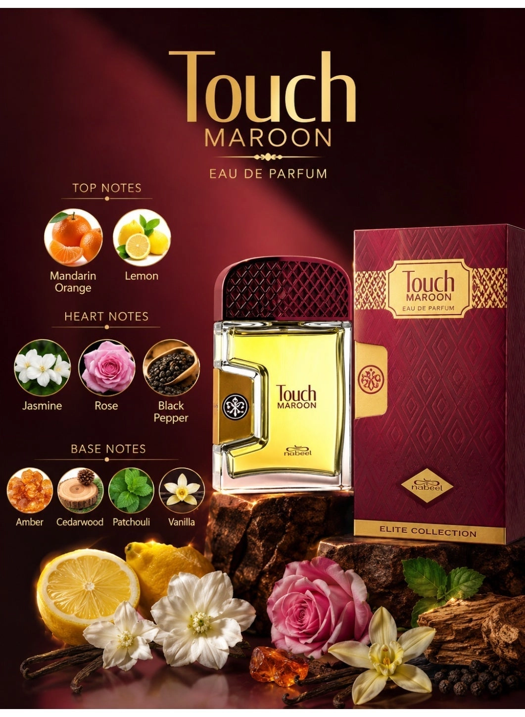 Touch Maroon Eau de Parfum 80 ml