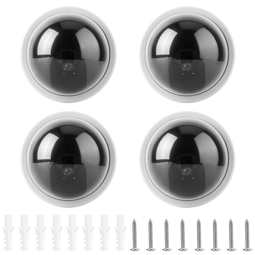 HUSHUI Dummy Security Camera - 4Pcs White