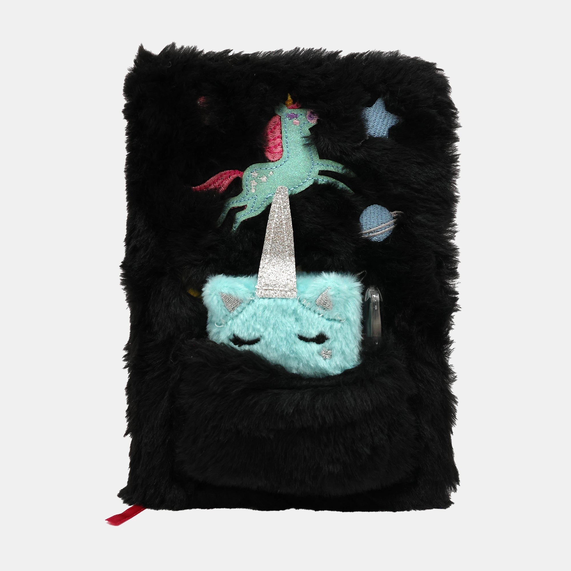 Vibe Unicorn Fluffy Notebook A5 - 90 Sheets