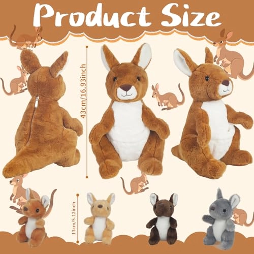 Kangaroo with Baby - 41 cm