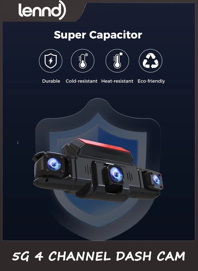 360 View 4 Channel Dash Cam