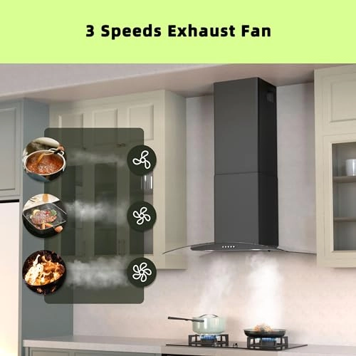 Wall Mount Range Hood - 400 CFM 30 inch