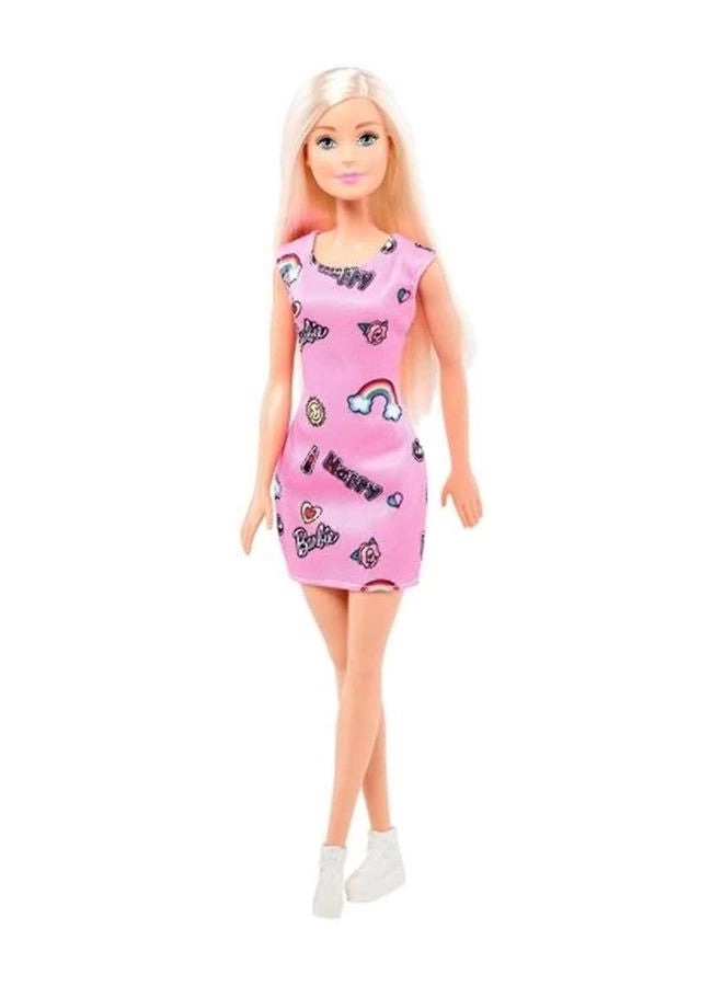 Doll - 11.5 inch Plastic Heart-Print Dress Shoes Ages 3+