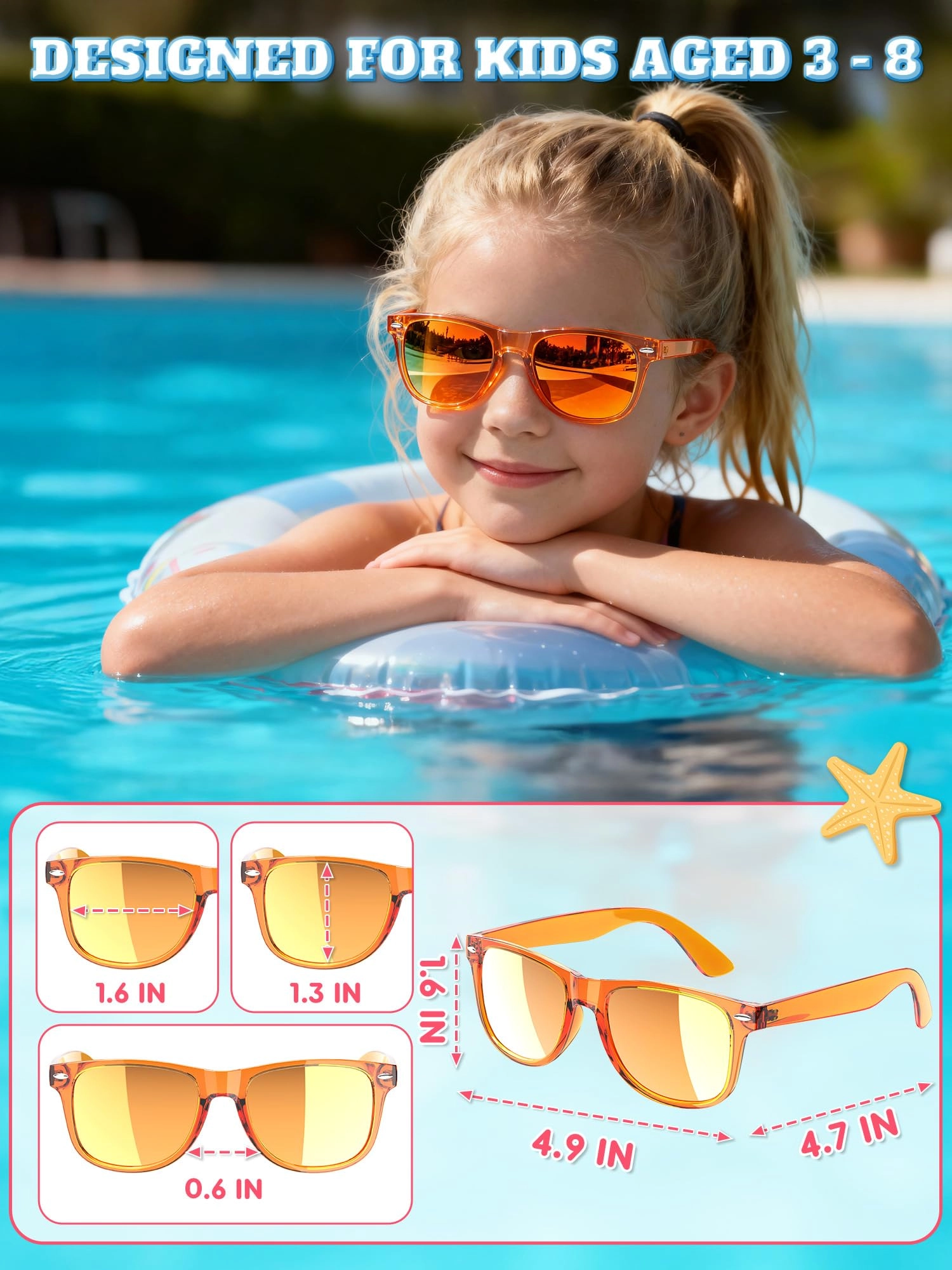 Kids Sunglasses - Red