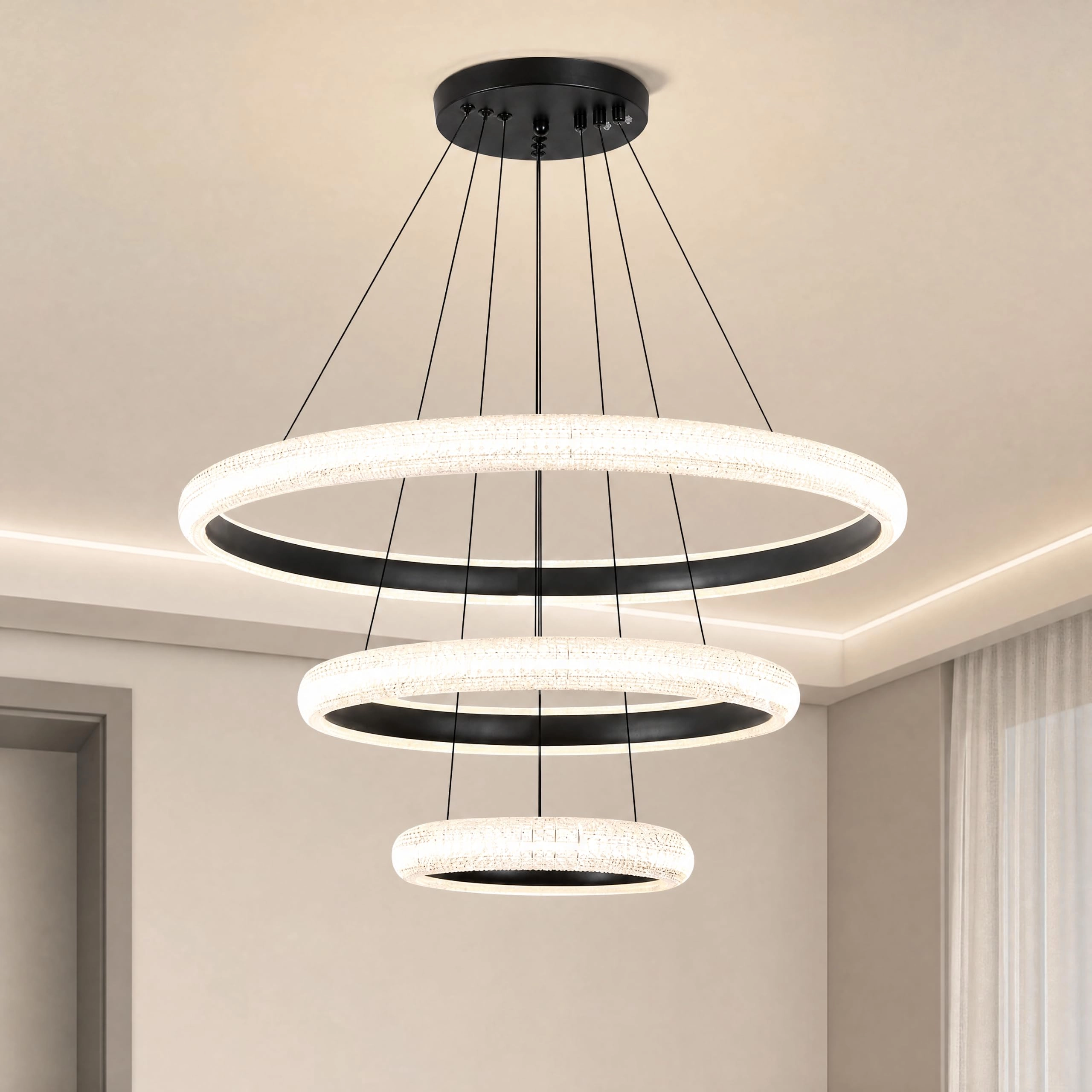 YATAI LIGHTING Modern LED Bedroom Chandelier - up to 100 cm