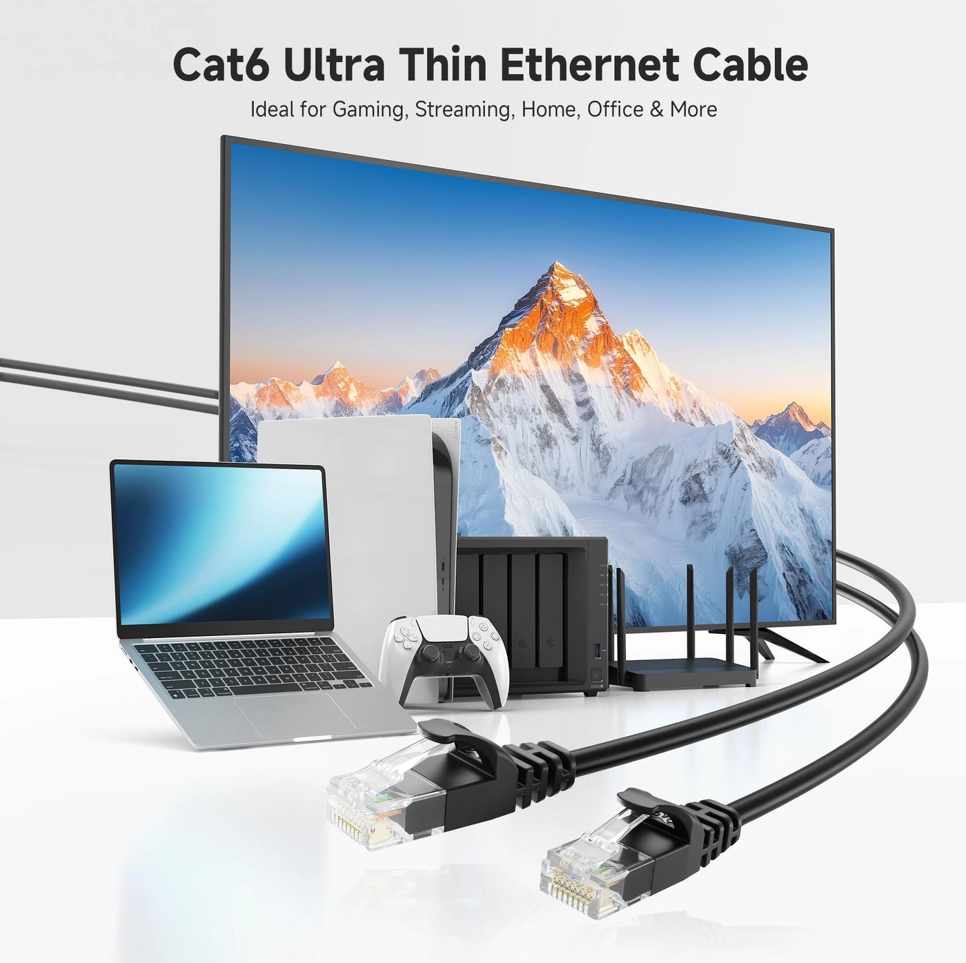 Cat 6 Ethernet Cable - 10ft Pack