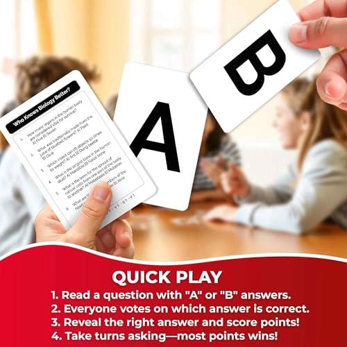 Who Knows Biology Better - Educational Trivia Card Game