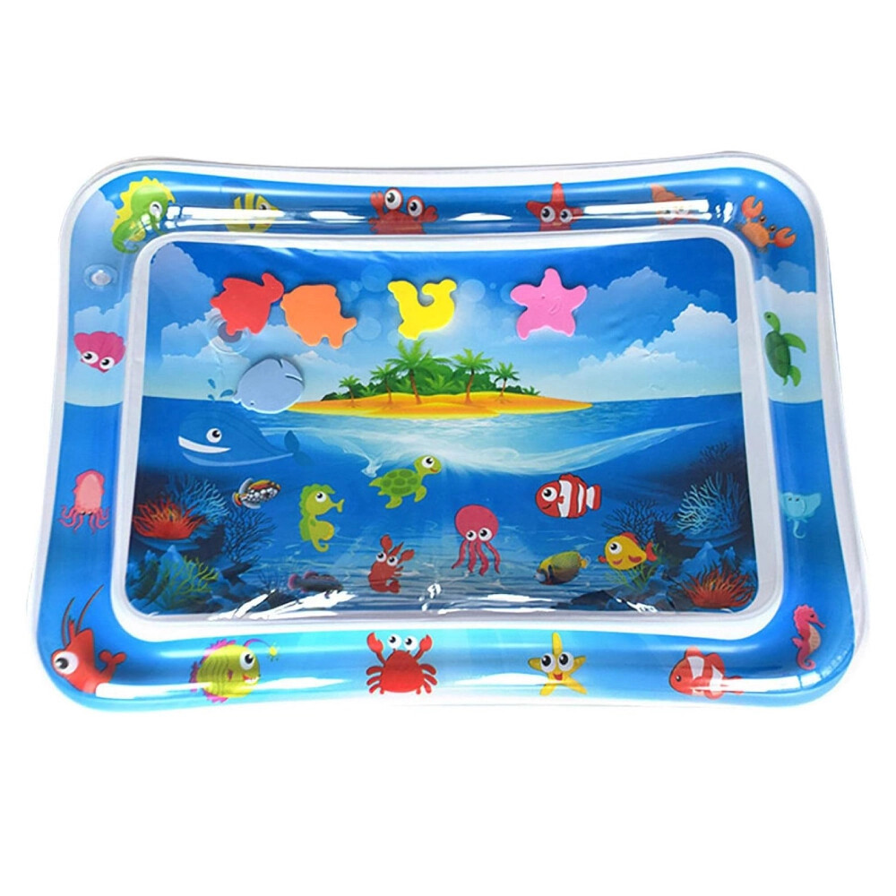 Tummy Time Inflatable Water Playmat - ocean-themed 0 month
