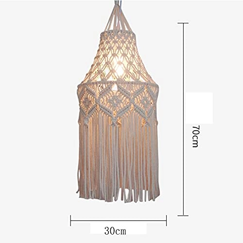Cotton Weaving Chandelier - E27 30*70㎝ Cotton and white