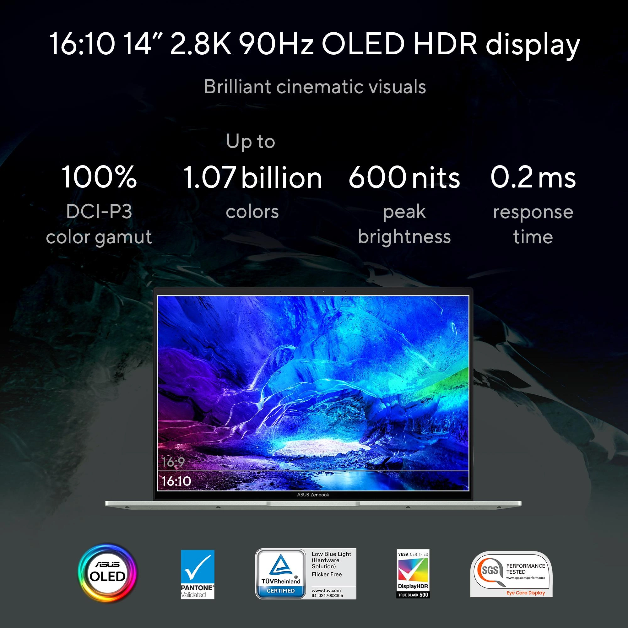 Zenbook 14 OLED UX3402ZA - 14'' i7-1260P 16GB DDR5 1TB SSD