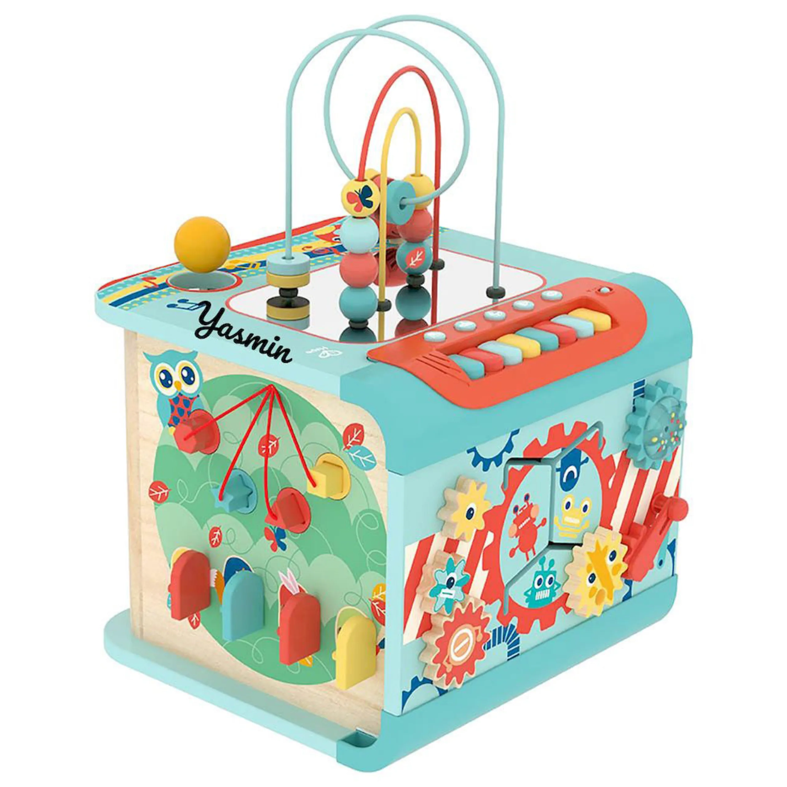 Hape Explore & Learn Musical Wooden Activity Magic Cube - Suitable for 12 months & above