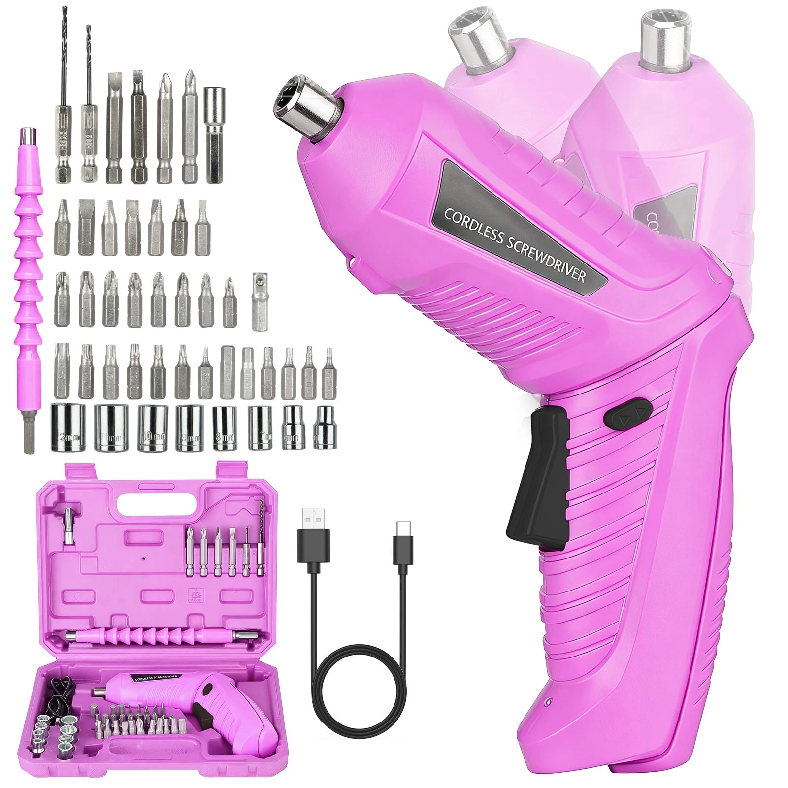 MISTRO Cordless Electric Screwdriver - 1500mAh 1300mAh