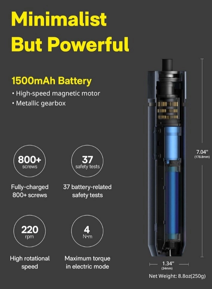 Electric Screwdriver Kit - 1500mAh