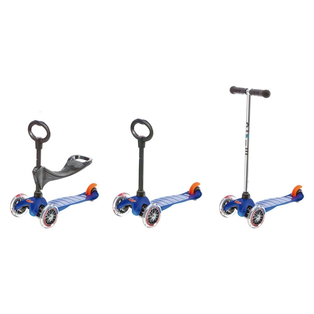 Micro Mini 3-in-1 3-Wheel Kick Scooter + Seat