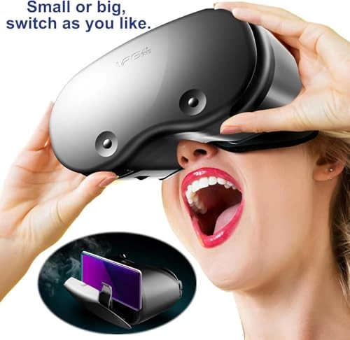 3D VR Headset - Adjustable HD Anti-Blue Lenses