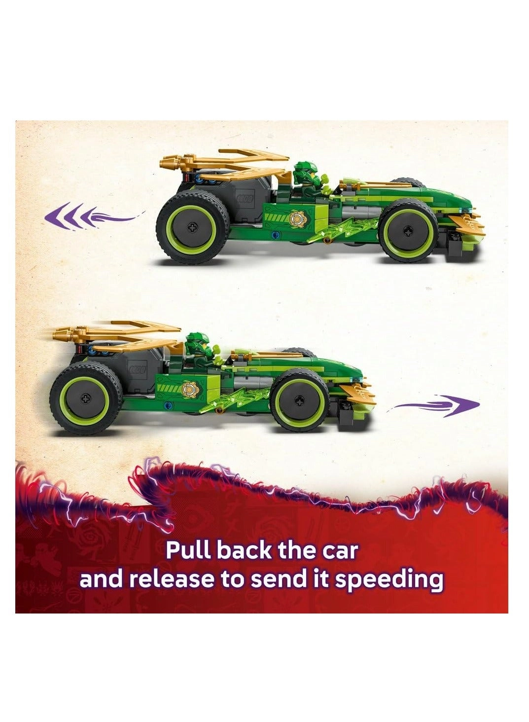 NINJAGO Lloyd's Pull-Back Race Car (71828)