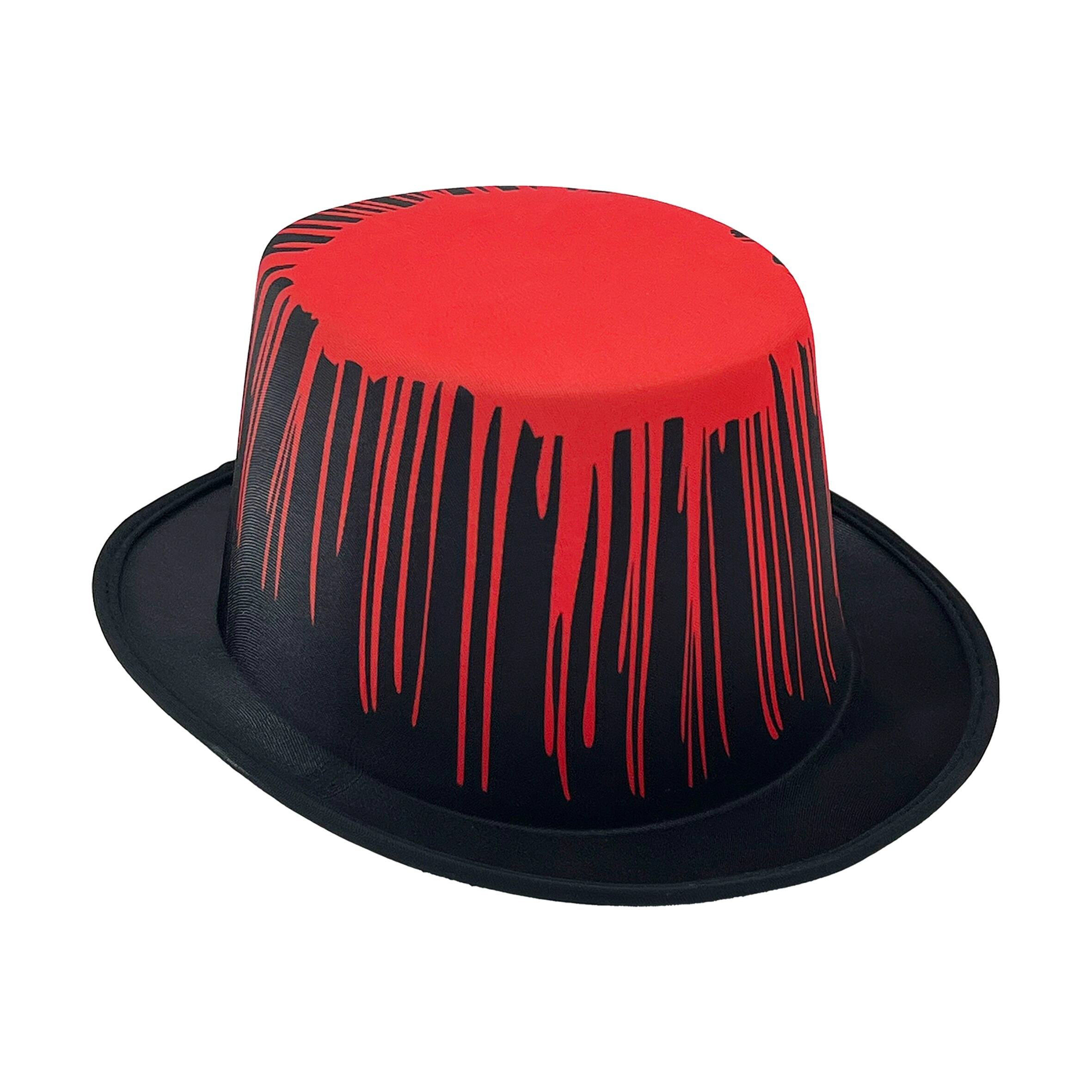 Scary Top Hat - Red/Black