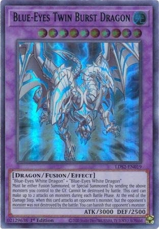 Blue-Eyes Twin Burst Dragon LDS2-EN019 - English 1st Edition