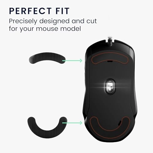 Mouse Feet Replacement - Compatible with SteelSeries Rival 5 black