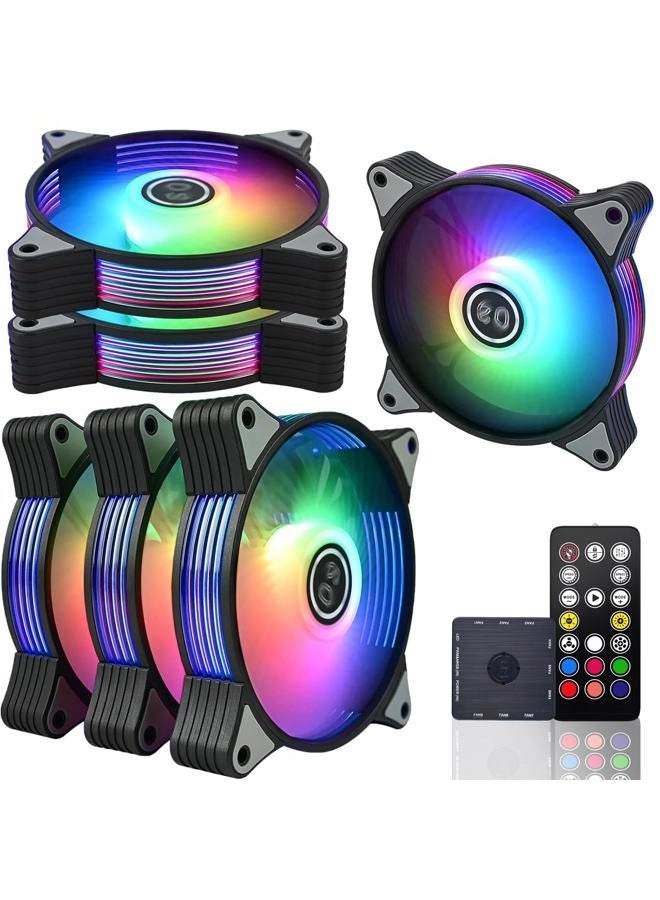 Addressable RGB LED Case Fan - 6 Pack 120mm