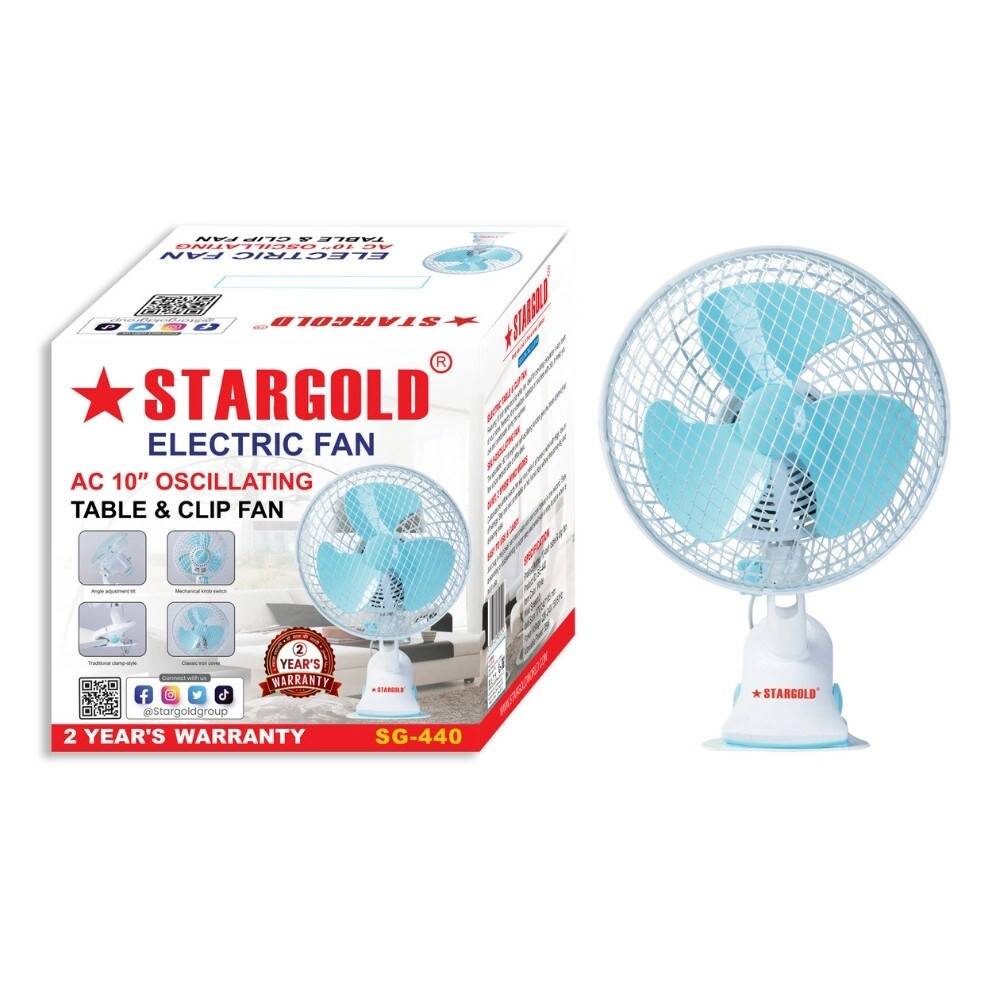 Rechargeable Oscillating Fan - 10 Inch