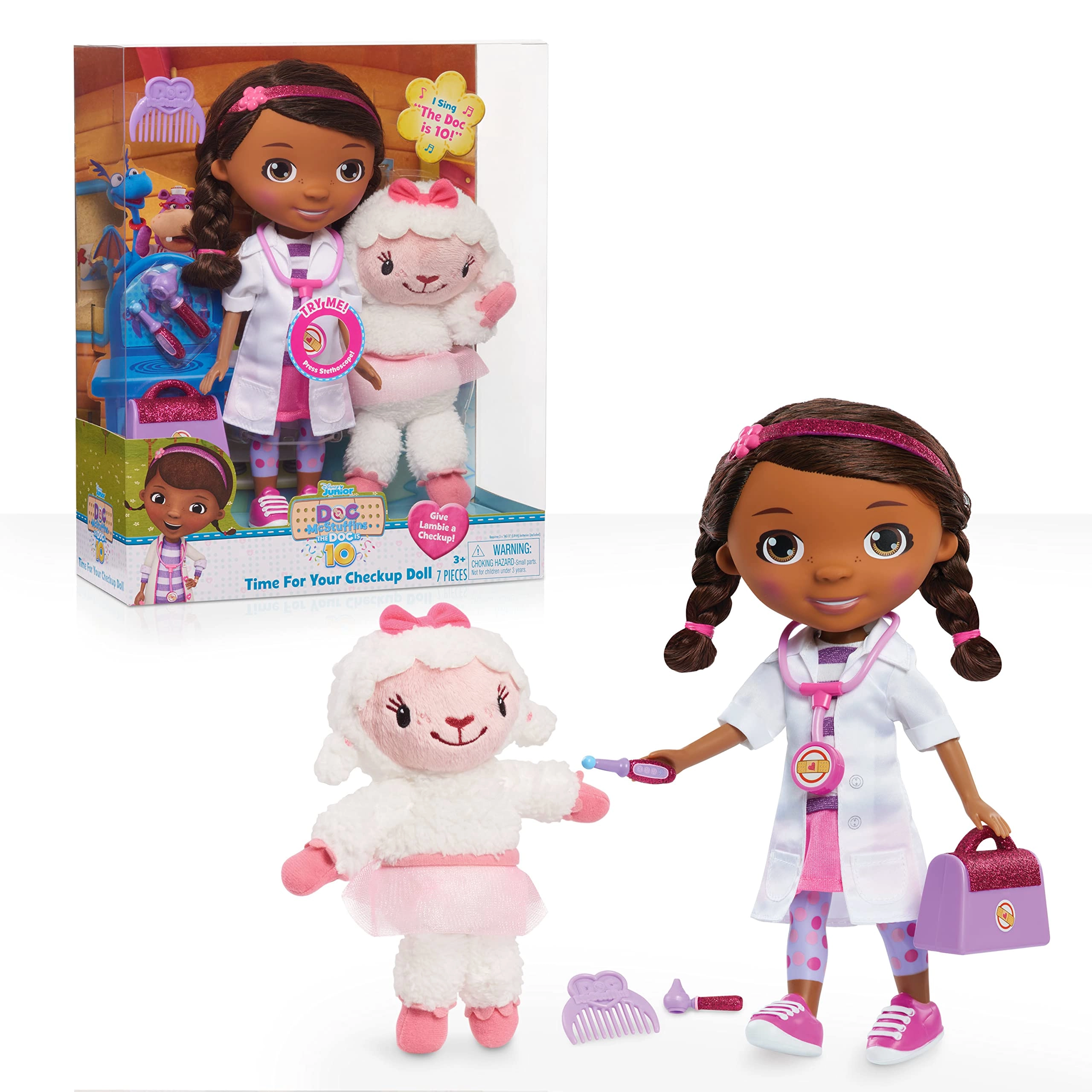 Just Play Doc McStuffins Time For Your Checkup Doll - 10th Anniversary 11.5-inch Ages 3+