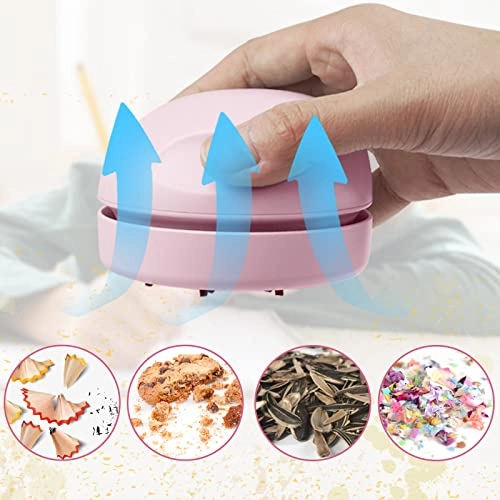Desktop Vacuum Cleaner - USB Charging Detachable Vacuum Nozzle