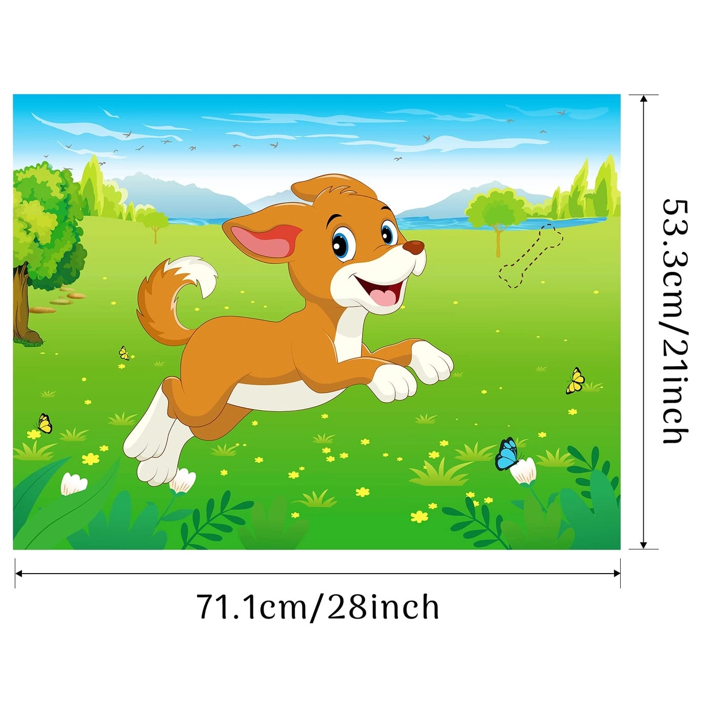 Pin The Tail on The Dog - English 48pcs