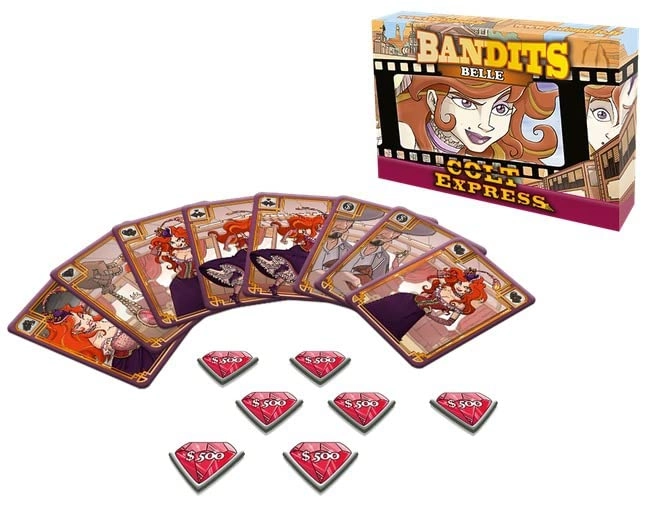Colt Express - Django + Doc + Cheyenne + Tuco + Belle + Ghost + Bottle Opener - 6 Bandits (French)