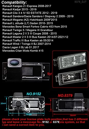 Rear View Camera - Night Vision 1280 x 720 pixels