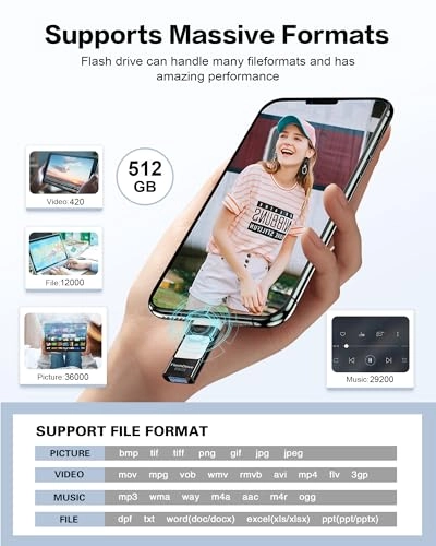 UD203 - USB 3.0 iOS Micro USB Type-C 512GB