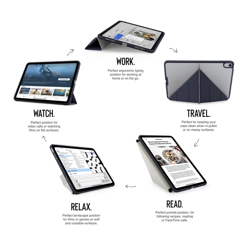 Origami No1 Case with Apple Pencil Compatibility for iPad Air 13 (M3/M2)