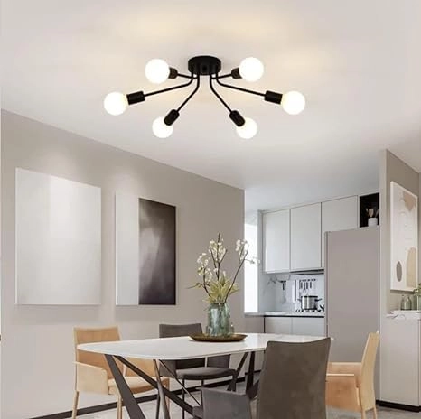 153 CHANDELIER 6 LIGHT - warm white
