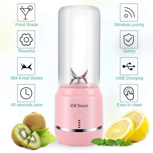 OS-8S - Portable USB Rechargeable 6-Blade Personal Blender