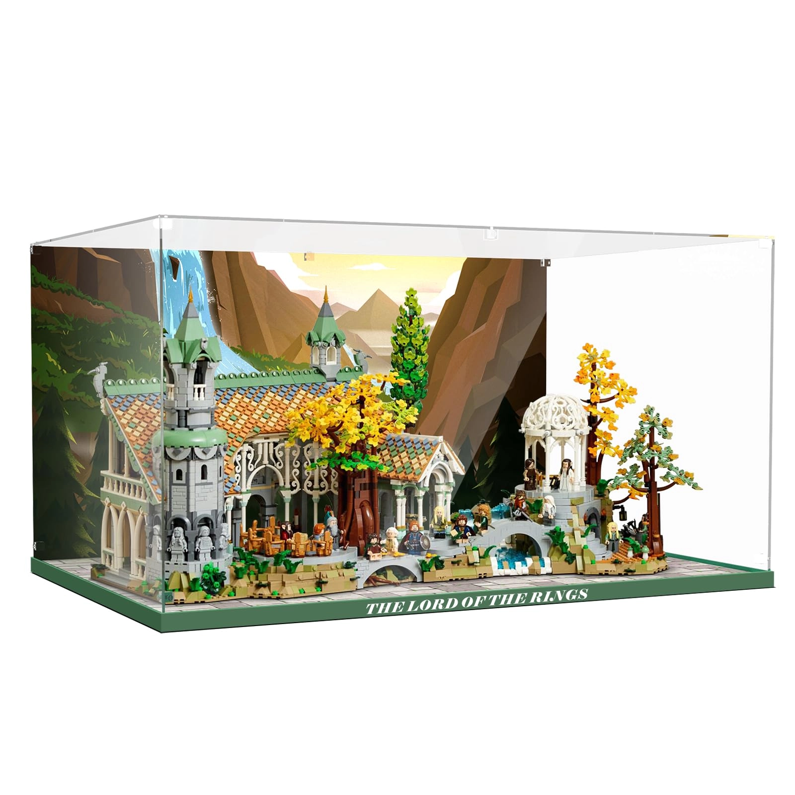 PIPART Acrylic Display Case - Compatible with Lego 10316 Glen Rivendell Castle