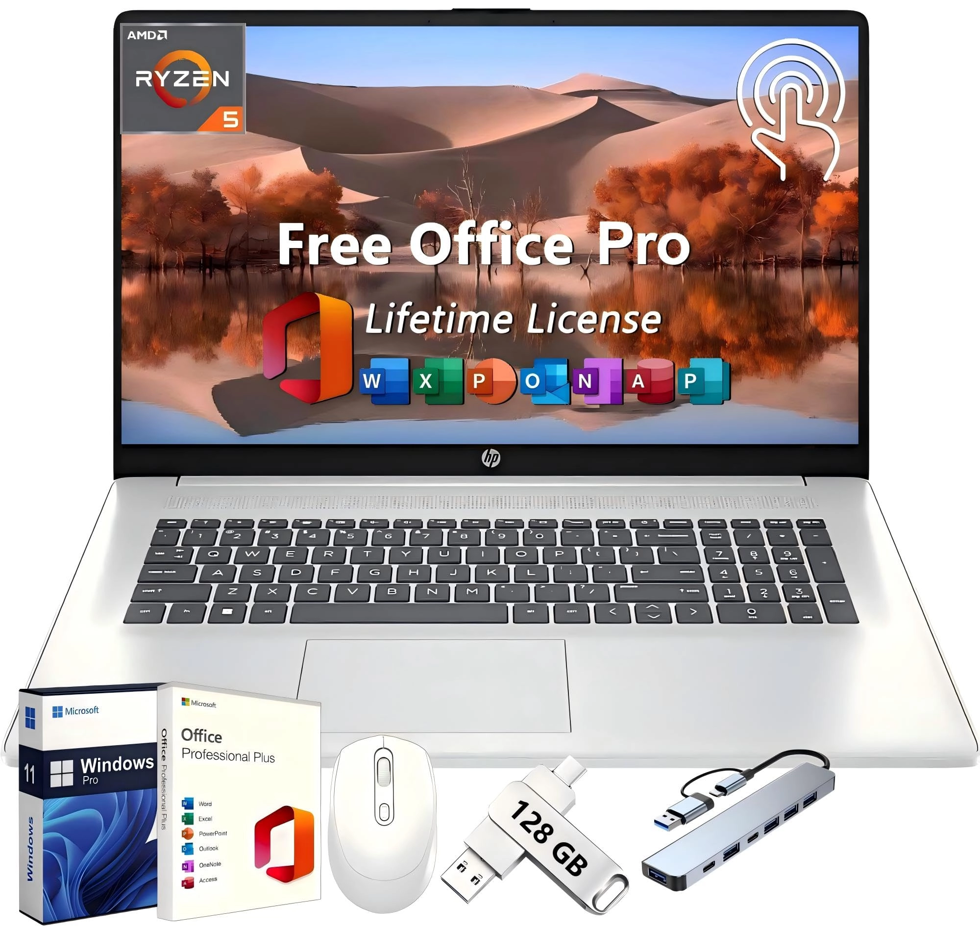 17 inch Laptop - 17'' Ryzen 5 7530U 32GB 1TB SSD