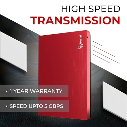 Portable External Hard Drive - 1TB HDD