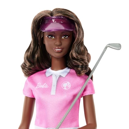 Barbie Golfer - Brunette Pink Polo Dress Ages 3+
