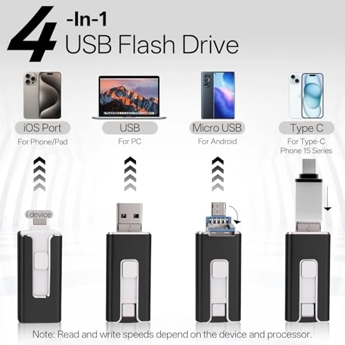 USB Stick - USB 3.0 Lightning Micro USB USB-C 256GB