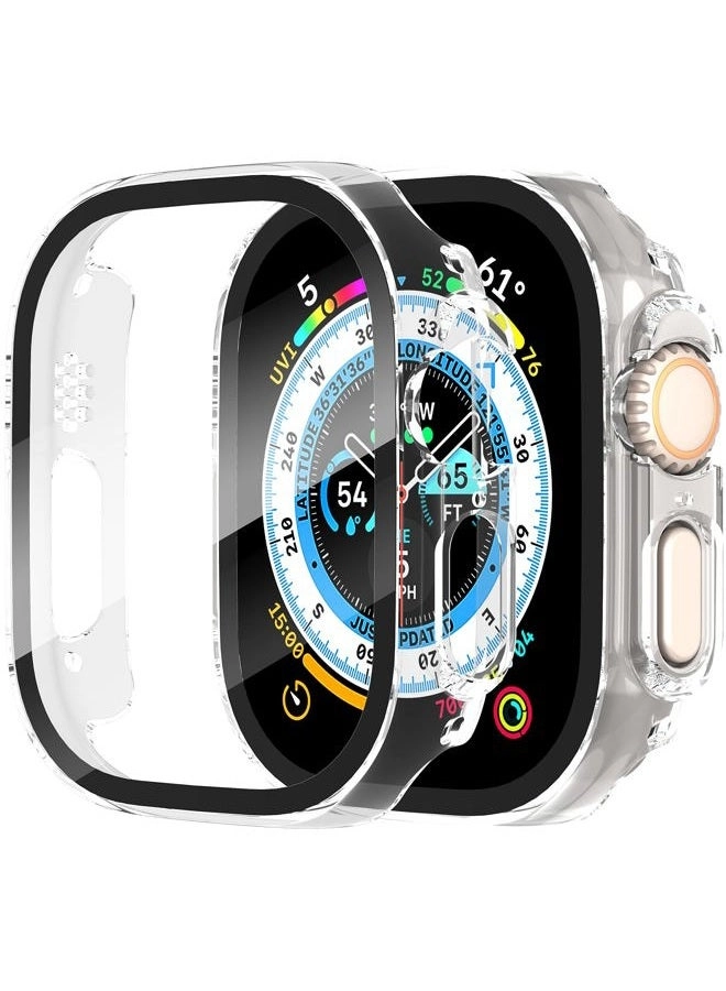 Diruite Screen Protector Case for Apple Watch Ultra - Tempered Glass Full Coverage