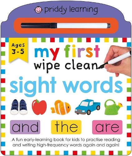 Priddy Books My First Wipe Clean - Sight Words board book dry-wipe pen