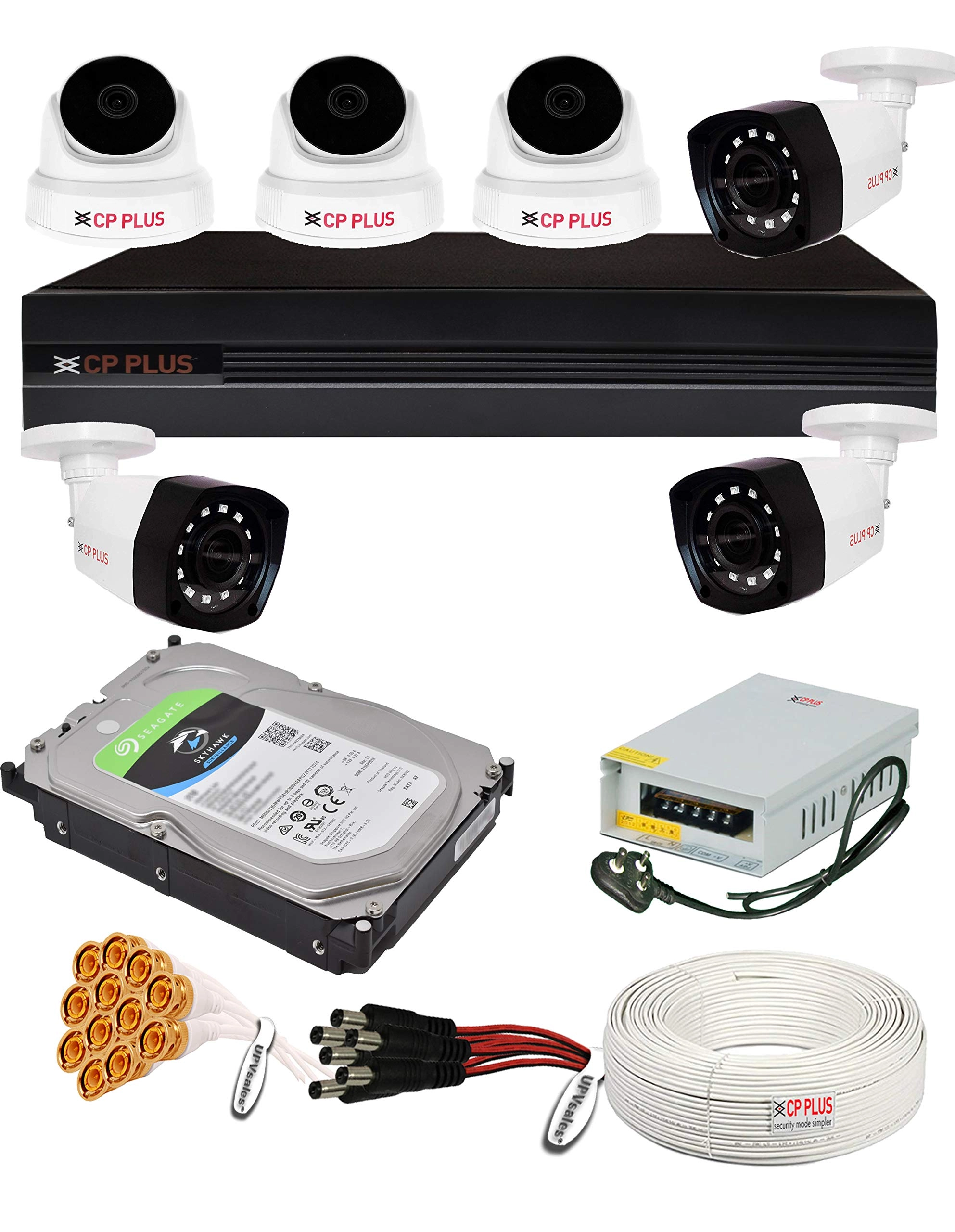 5MP Guard+ Colour Vision Camera + 8 CH DVR + 2 TB HDD