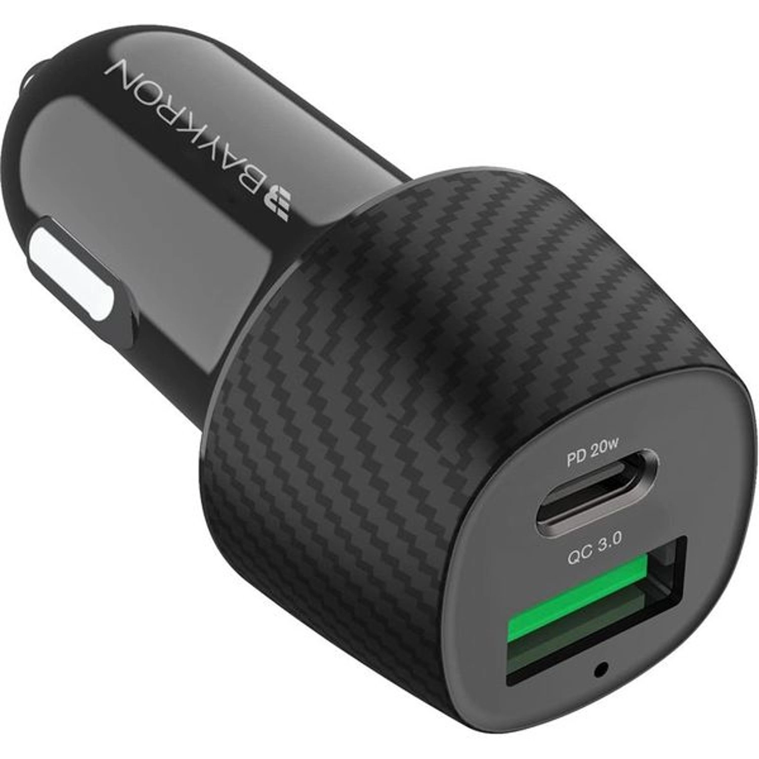 Baykron Dual Port Car Charger - 36W Black