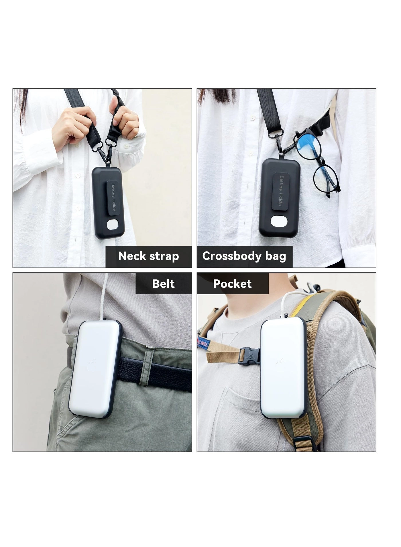 Battery Case - Portable Waterproof Belt Clip