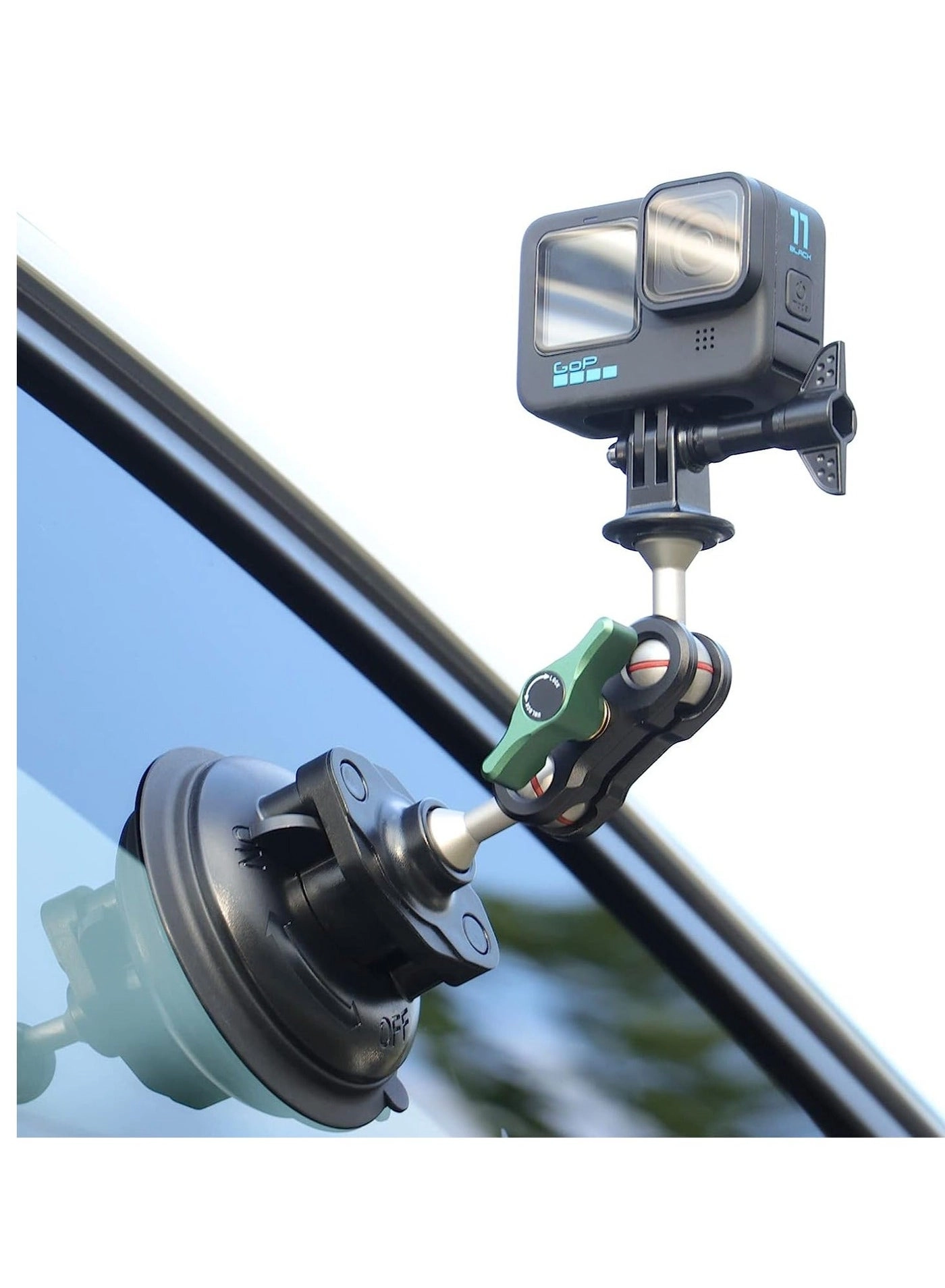 Y&D S1 - Powerful Car Suction Cup Mount Holder Aluminum Alloy